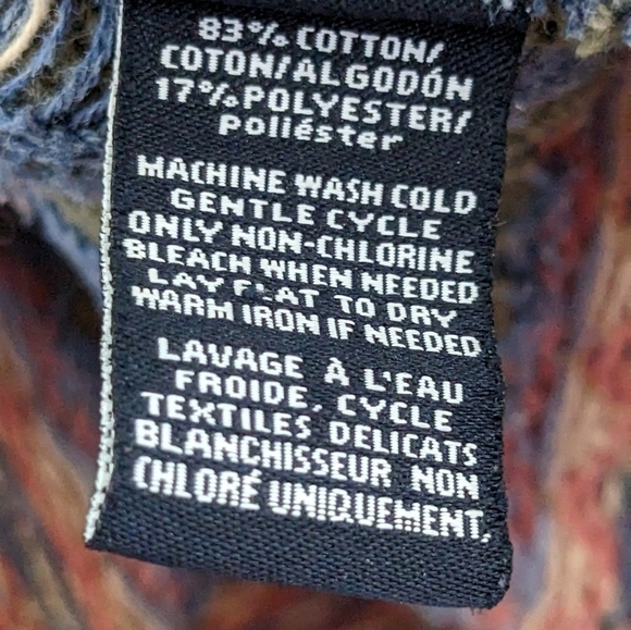 American LIVING Sweater Aztec Southwestern Colorful Long Sleeve Oversized Medium - Picture 4 of 5